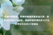 哔哩哔哩播放，哔哩哔哩播放量收益计算，探索B站的魅力与深度，揭秘哔哩哔哩的多元文化世界亿乐社区SUP货源站