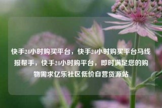 快手24小时购买平台，快手24小时购买平台马线报帮手，快手24小时购平台，即时满足您的购物需求亿乐社区低价自营货源站
