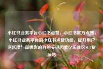小红书业务平台小红书点赞，小红书官方点赞，小红书业务平台的小红书点赞功能，提升用户活跃度与品牌影响力的关键因素亿乐社区SUP货源站