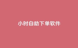 dy24小时自助下单软件 - 一个SEO友好的标题。