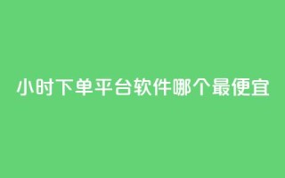 24小时下单平台软件哪个最便宜,快手最便宜播放量和点赞 - qq业务名片 - 807卡盟网