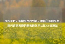 涨粉平台，涨粉平台秒到账，崛起的涨粉平台，新兴营销渠道的新机遇亿乐社区SUP货源站