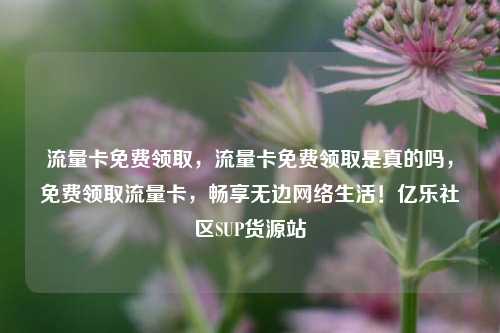 流量卡免费领取，流量卡免费领取是真的吗	，免费领取流量卡，畅享无边网络生活！亿乐社区SUP货源站  第1张