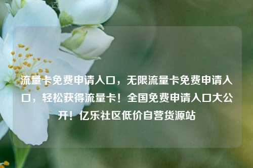 流量卡免费申请入口，无限流量卡免费申请入口，轻松获得流量卡！全国免费申请入口大公开！亿乐社区低价自营货源站  第1张