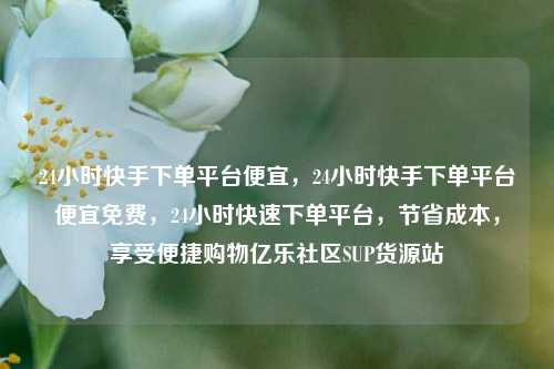 24小时快手下单平台便宜，24小时快手下单平台便宜免费，24小时快速下单平台	，节省成本，享受便捷购物亿乐社区SUP货源站  第1张