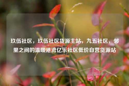 玖伍社区	，玖伍社区货源主站，九五社区，邻里之间的温暖港湾亿乐社区低价自营货源站  第1张
